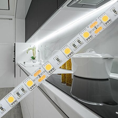 BS01-00309- 14.4W 60 LED.RGB IP20 3 ÇİPLİ ŞERİT LED-5 METRE