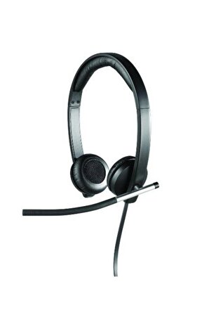 Logitech H650e Headset Wired Head-band Office/Call center Black, Silver