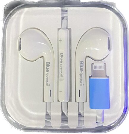 Apple Iphone Uyumlu Lightning Kablolu Mikrofonlu Kulak İçi Kulaklık I-7 Beyaz