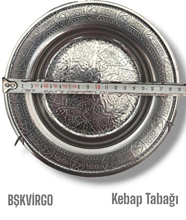 Paslanmaz Çelik Kebap Tabagı 19 cm