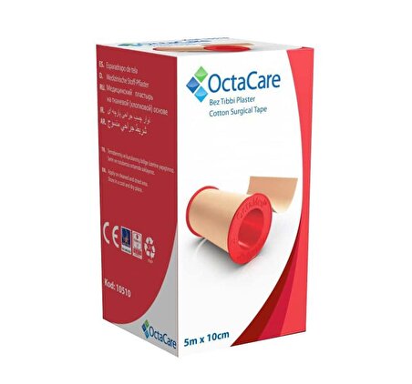 OctaCare Bez Tıbbi Plaster 5m x 10cm 10 Adet