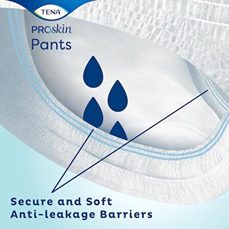 TENA ProSkin Pants Super Emici Külot, Büyük Boy (L), 7 Damla, 30'lu 4 Paket 120 Adet