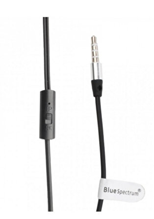 Blue Spectrum M-5 Stereo Mikrofonlu Kulak İçi Kulaklık SİYAH