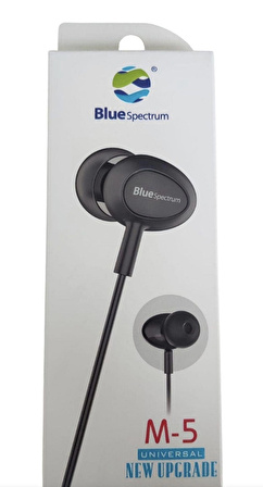 Blue Spectrum M-5 Stereo Mikrofonlu Kulak İçi Kulaklık SİYAH