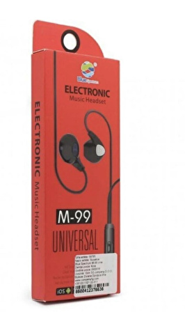 Blue Spectrum M-99 Stereo Mikrofonlu Kulak İçi Kulaklık SİYAH