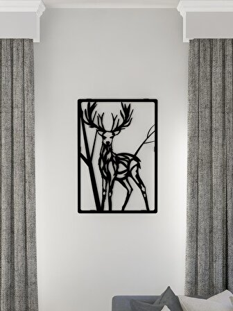 M&C Concept Deer Metal Duvar Panosu - Siyah