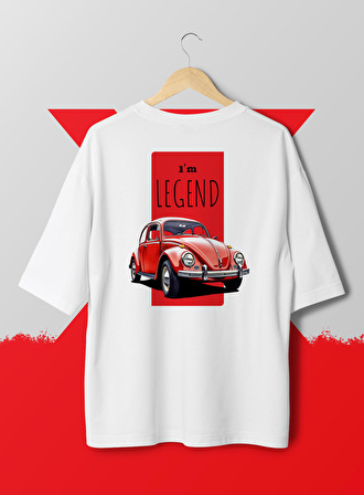 X 7 ART X7 I'm Koleksiyonu Volkswagen Beetle Oversize T-shirt