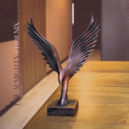 anka kuşu heykeli Figür Dekoratif Obje ve Biblo masa dekorasyon salon ofis Aksesuarları