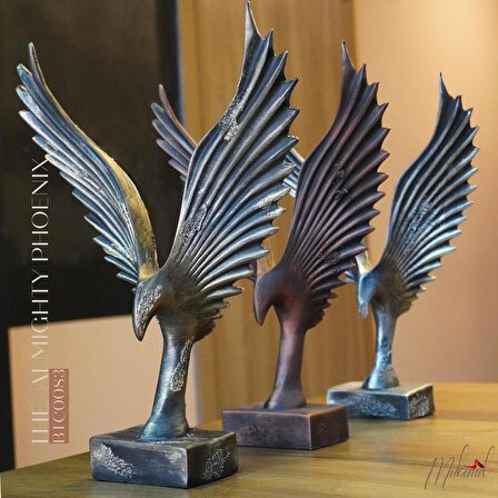 anka kuşu heykeli Figür Dekoratif Obje ve Biblo masa dekorasyon salon ofis Aksesuarları