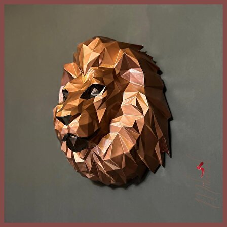 aslan origami (yaratıcılığı, sevimli hayvanı, el yapımı dekoru kucaklayın) Mukemel tasarımları