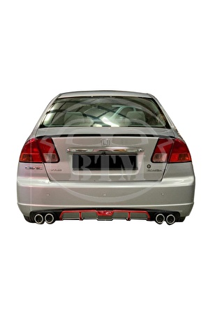 Honda Civic (2002-2006) Bagaj Üstü Spoiler Piano Black