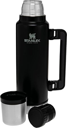 Stanley Klasik Vakumlu Paslanmaz Çelik Termos 1.4 LT The Legendary Classic Bottle 1.4L - Matte Black Pebble