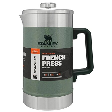 Stanley Klasik French Press Termos 1.4 Lt - Hammertone Green