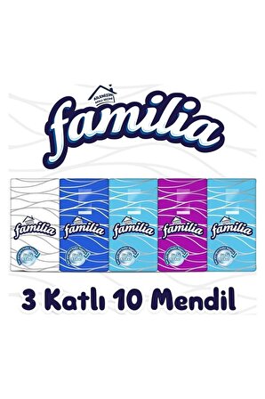 Familia 3 Katlı 10'lu Paket Mendil Familia Mendil 10'lu