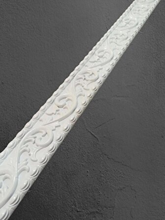 Dekoratif Poliüretan Saray Duvar&tavan Çıta Bordürü -Renk: Beyaz (En:10 CM-BOY:100 Cm)-Duvar Süsü