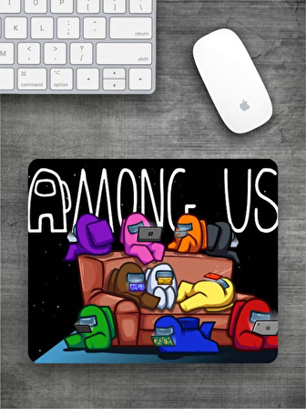 AMONG US Baskılı Dikdörtgen Mouse Pad BSKBZR