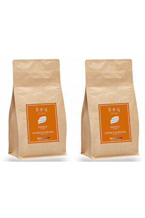 Bey Coffee Roastery Energy Blend Espresso Beans Çekirdek Kahve 250 G - 2’li Set