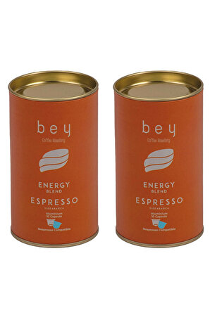 Bey Coffee Roastery Energy Blend Nespresso Uyumlu Aluminyum Kapsül Kahve Seti 2 x 10’lu