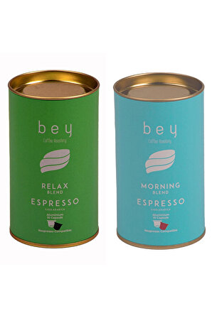 Roastery Relax & Morning Blend Nespresso Uyumlu Aluminyum Kapsül Kahve Seti 2 x 10’lu