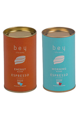 Bey Coffee Roastery Energy & Morning Blend Nespresso Uyumlu Aluminyum Kapsül Kahve Seti 2 x 10’lu