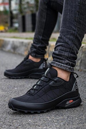 Erkek Spor Ayakkabı Siyah Günlük Casual Sneakers