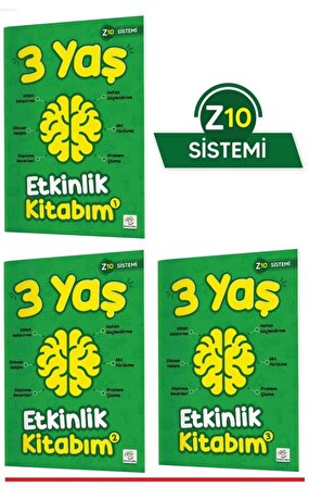  3 Yaş Etkinlik Kitabım Seti (Z10 Sistemi)
