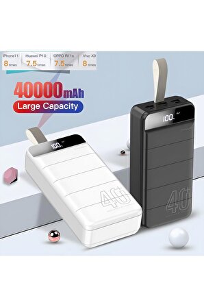 40000 Mah Ultra Hızlı 3 Portlu Powerbank Iphone Lightning ve Type-C Girişli
