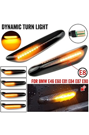 Bmw E60 E61 E90 E91 E92 E93 E 46 Kayar Ledli Çamurluk Sinyali E60.Kayar.Led