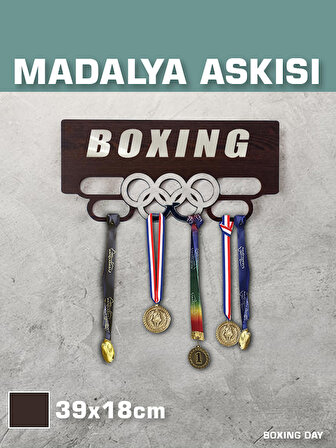 BOKS Sporcu Madalya Askısı S / BOXING Sporcu Ödül Duvar Askılı Madalyalık / Madalya Tutucu