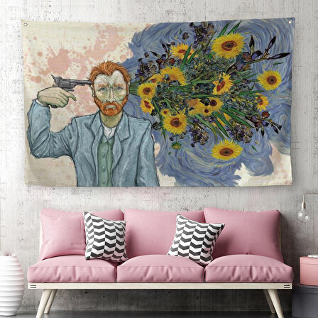 Vincent van Gogh Gerçeküstü İntahar Duvar Örtüsü-Halısı-6659