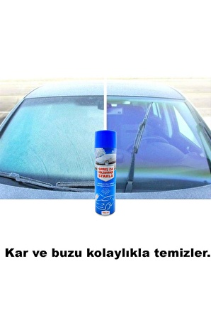 Buz Çözücü Sprey 400 ml Oto Cam Buz Çözücü & Buzlanma Önleyici