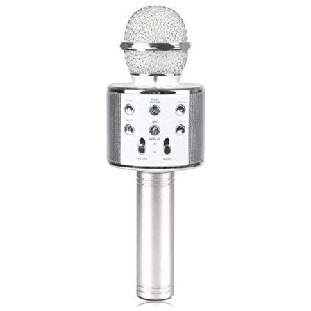 Concord  BT/TF/Usb Bluetooth Mikrofon Türkçe Konuşma Özellikli Karaoke Mikrofon