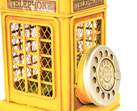 Dekoratif Metal Ahizeli Telefon Kumbara