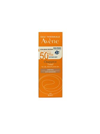 Avene Cleanance 50+ Faktör Akneli-Yağlı Ciltler İçin Renkli Yüz Güneş Koruyucu Krem 50 ml