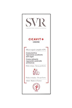 SVR Cicavit Yatıştırıcı Parfümsüz Kuru-Çatlamış Ciltler için  Vücut Kremi 40 ml 