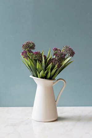 2 Demet Allium Pembe Yapay Çiçek