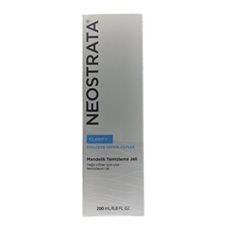 Neostrata Clarify Akneye Eğilimli Cilt için Temizleyici Parfümsüz Yüz Temizleme Jeli 200 ml 