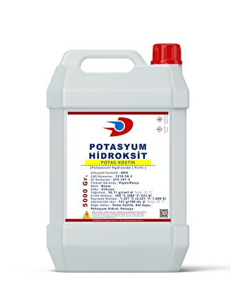 Dolar Kimya Potasyum Hidroksit (Potas Kostik) | 5 Kg