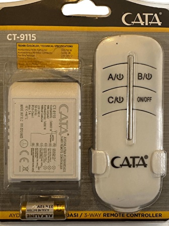 Cata CT-9115 3'lü Avize Kumandası (2 Adet)