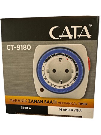 Cata CT-9180 3680W 16 Amper Mekanik Zaman Saati (2 Adet)