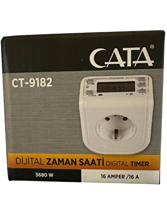 Cata CT-9182 3680W 16 Amper Dijital Zaman Saati (2 Adet)