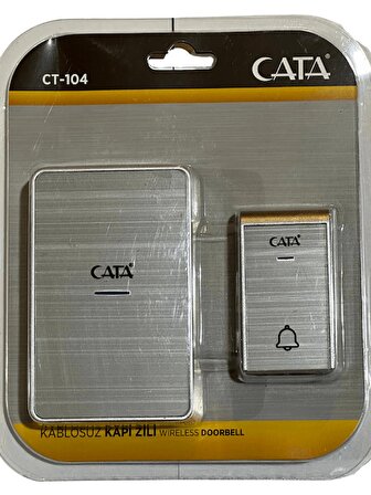 Cata CT-104 Kablosuz Kapı Zili (Gri)