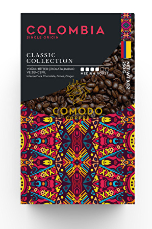 Comodo Coffee Colombia Classic Selection Filtre-Çekirdek Kahve 250 gr