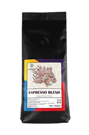 Comodo Coffee Espresso Blend -1kg- Wholesale Cafe - Çekirdek-Filtre Kahve 1 kg