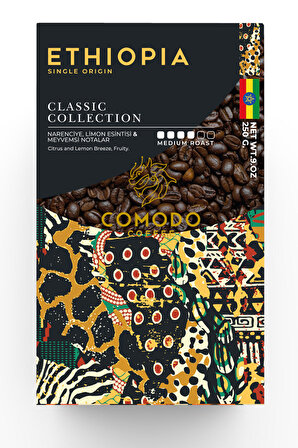 Comodo Coffee Etiyopya Classic Selection Filtre-Çekirdek Kahve 250 gr