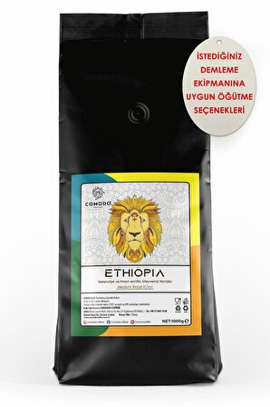 Comodo Coffee Etiyopya Classic Selection Filtre-Çekirdek Kahve 1000 gr