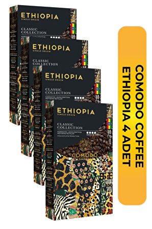 Comodo Coffee Etiyopya Classic Selection Filtre-Çekirdek Kahve 4x250 gr