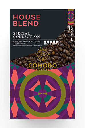 Comodo Coffee House Blend Special Selection Filtre-Çekirdek Kahve 250 gr