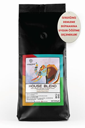 Comodo Coffee House Blend Special Selection Filtre-Çekirdek Kahve 1000 gr
