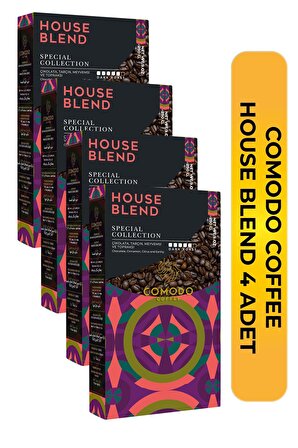 Comodo Coffee House Blend Special Selection Filtre-Çekirdek Kahve 4x250 gr